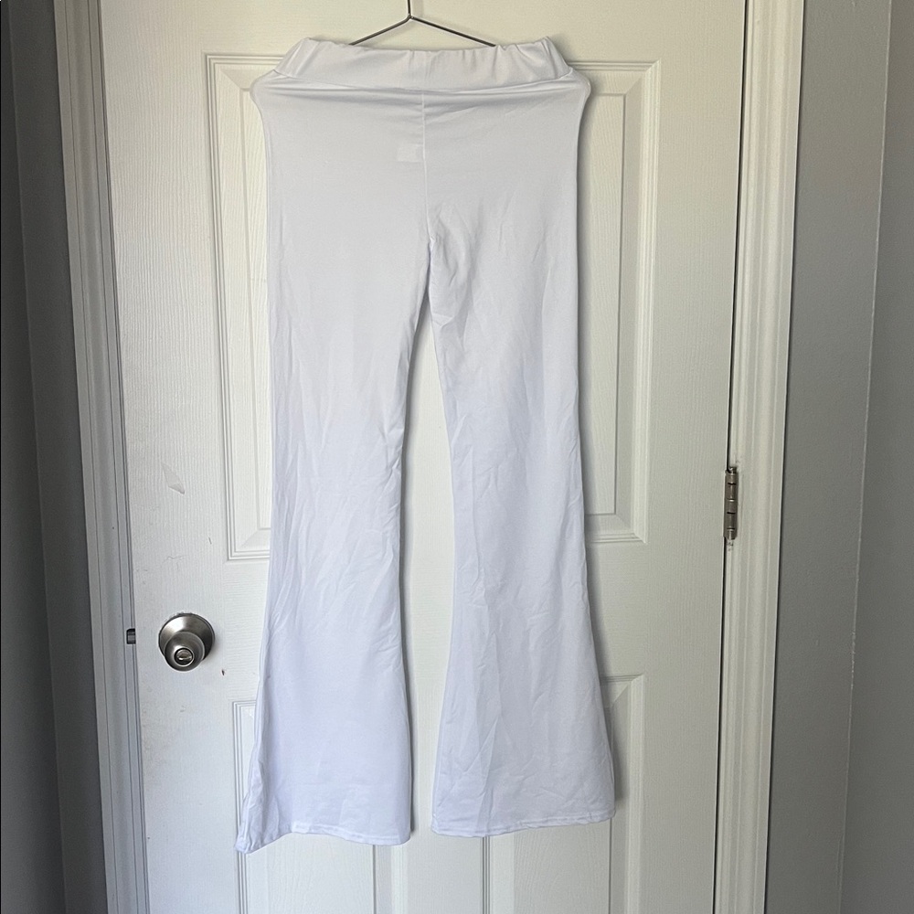White Flared Pants